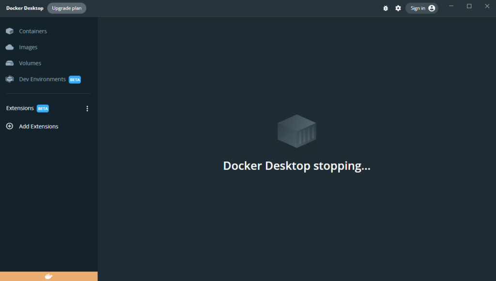 Docker Desktop for Windows インストール