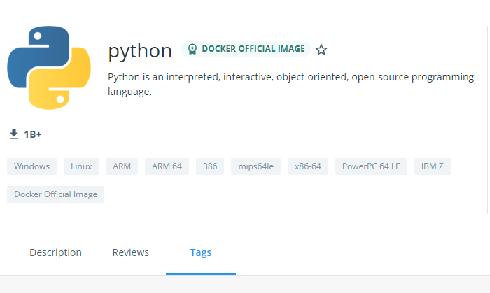 Docker Hub Python
