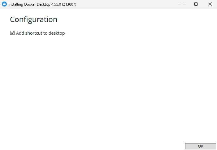 Docker Desktop for Windows インストール