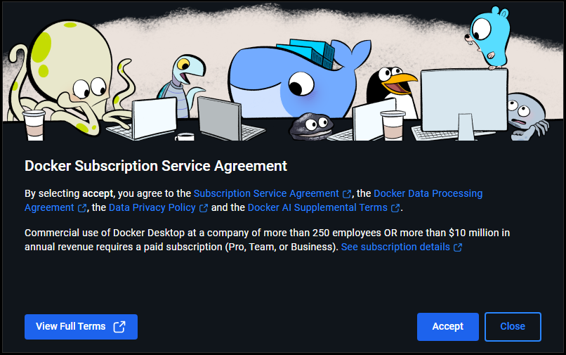Docker Desktop for Windows インストール