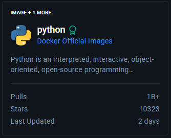 Docker Hub Python