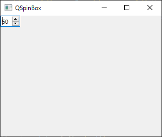QSpinBox サンプル singleStep
