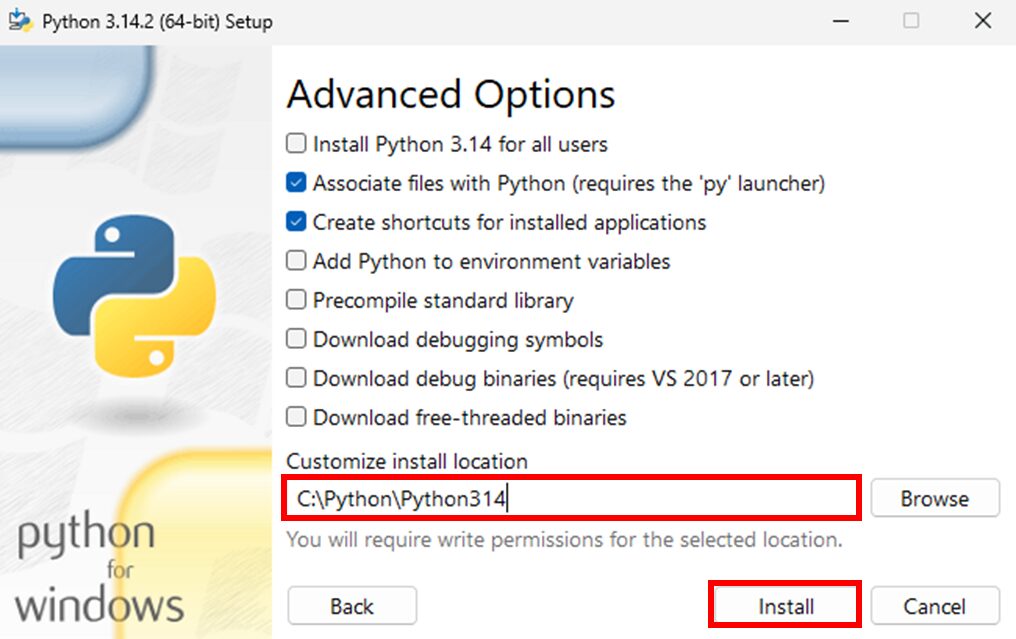 Python のインストール (Windows)