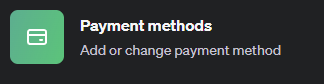 OpenAI Payment methods