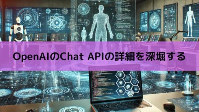 【Python】OpenAIのChat APIの詳細を深堀する